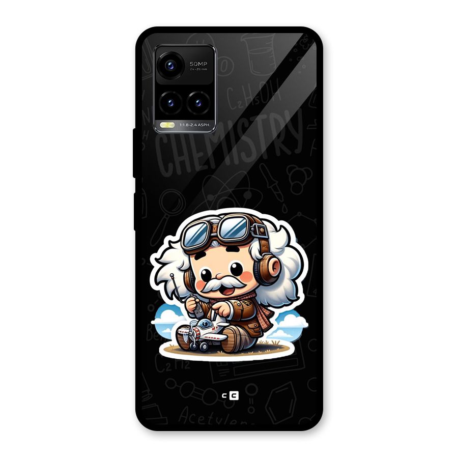 Genius Kid Glass Back Case for Vivo Y21T