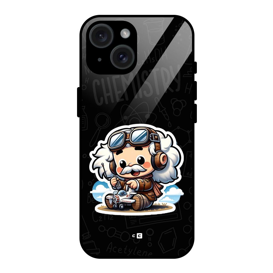 Genius Kid Glass Back Case for iPhone 15