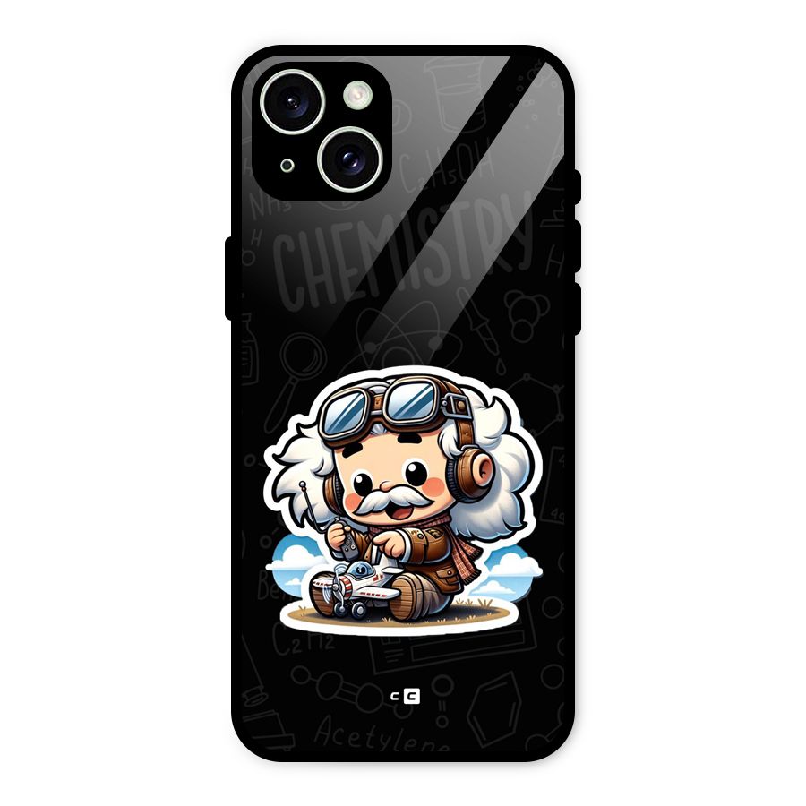 Genius Kid Glass Back Case for iPhone 15 Plus