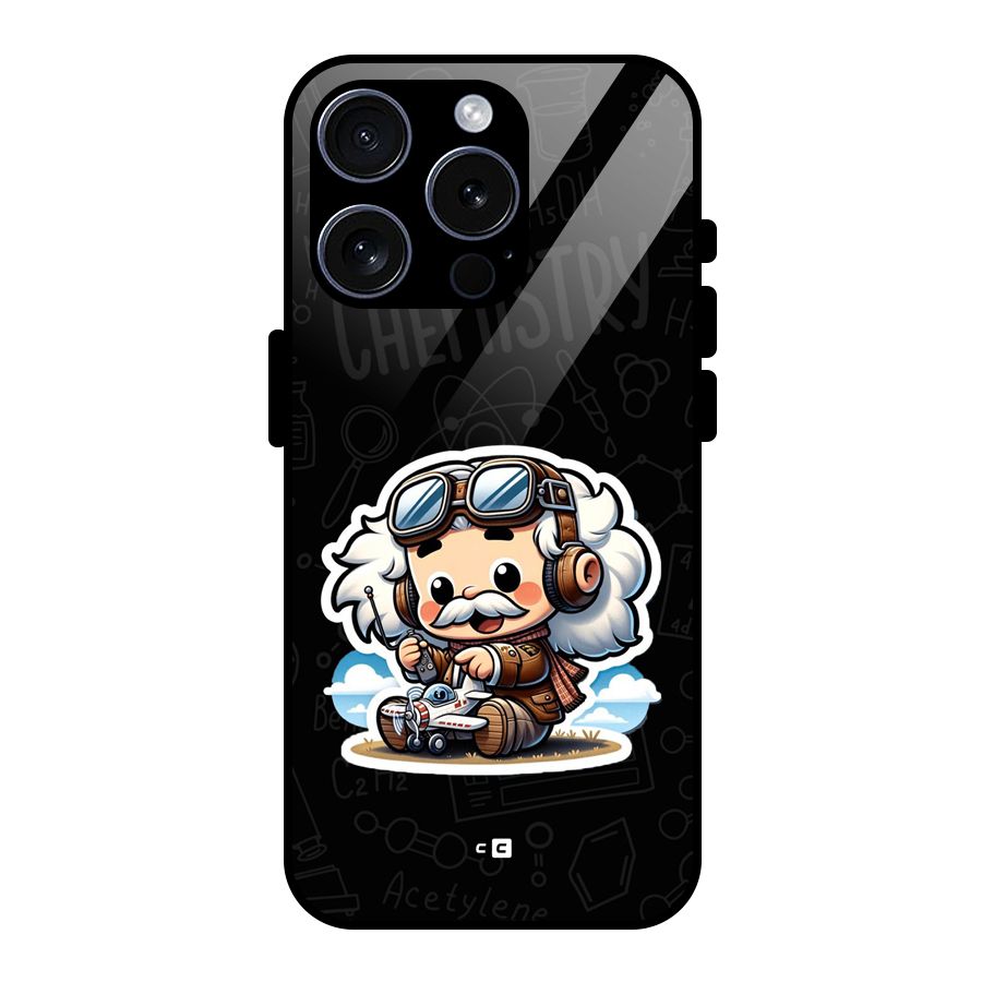 Genius Kid Glass Back Case for iPhone 15 Pro