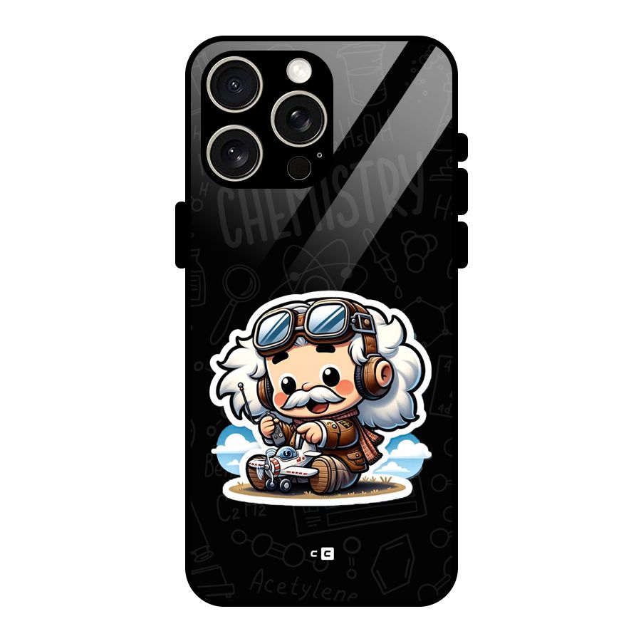 Genius Kid Glass Back Case for iPhone 15 Pro Max