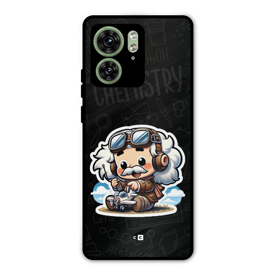 Genius Kid Metal Back Case for Motorola Edge 40 5G