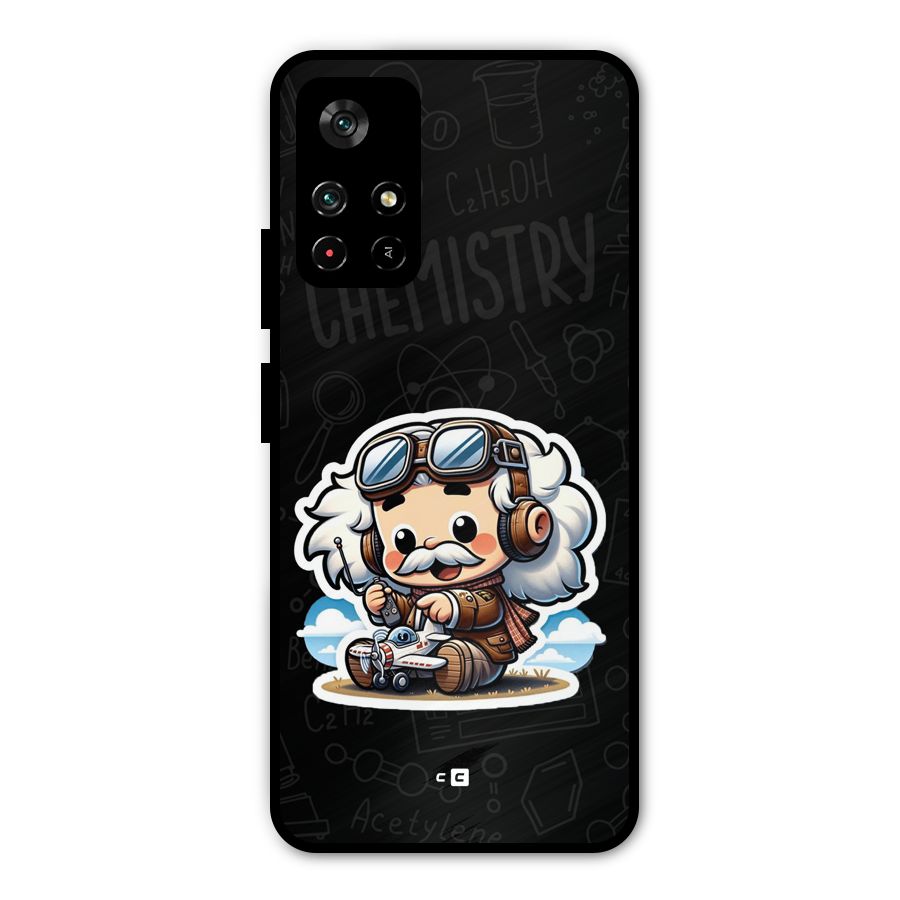 Genius Kid Metal Back Case for Redmi Note 11T 5G
