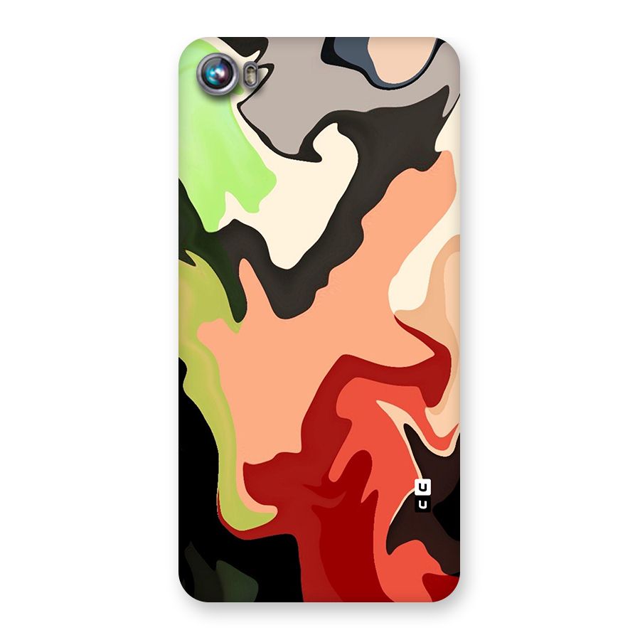 Geometric Abstract Acrylic Oil Pattern Art Back Case for Canvas Fire 4 (A107)