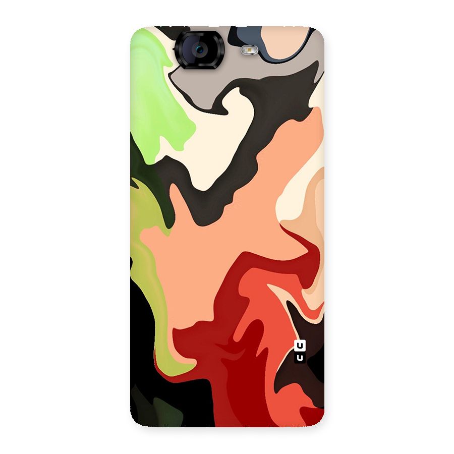 Geometric Abstract Acrylic Oil Pattern Art Back Case for Canvas Knight A350