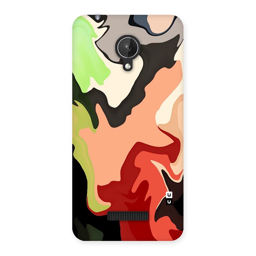 Geometric Abstract Acrylic Oil Pattern Art Back Case for Canvas Spark Q380