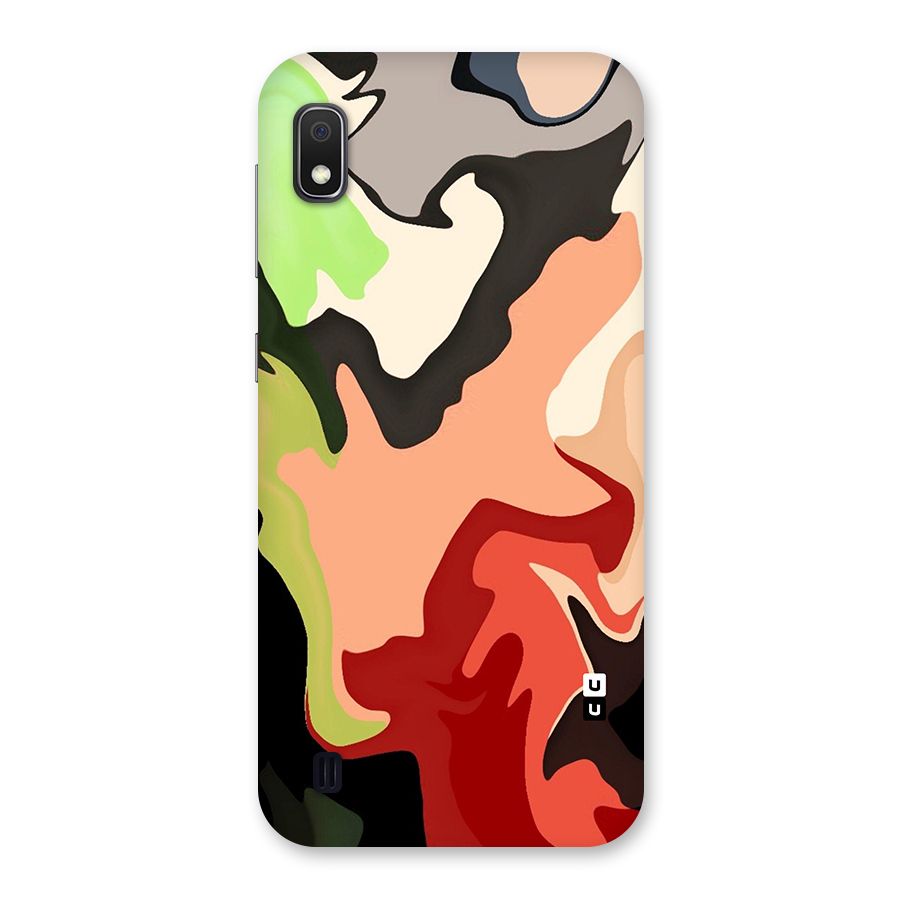 Geometric Abstract Acrylic Oil Pattern Art Back Case for Galaxy A10