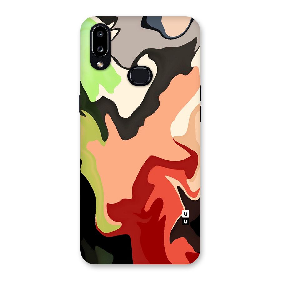 Geometric Abstract Acrylic Oil Pattern Art Back Case for Galaxy A10s