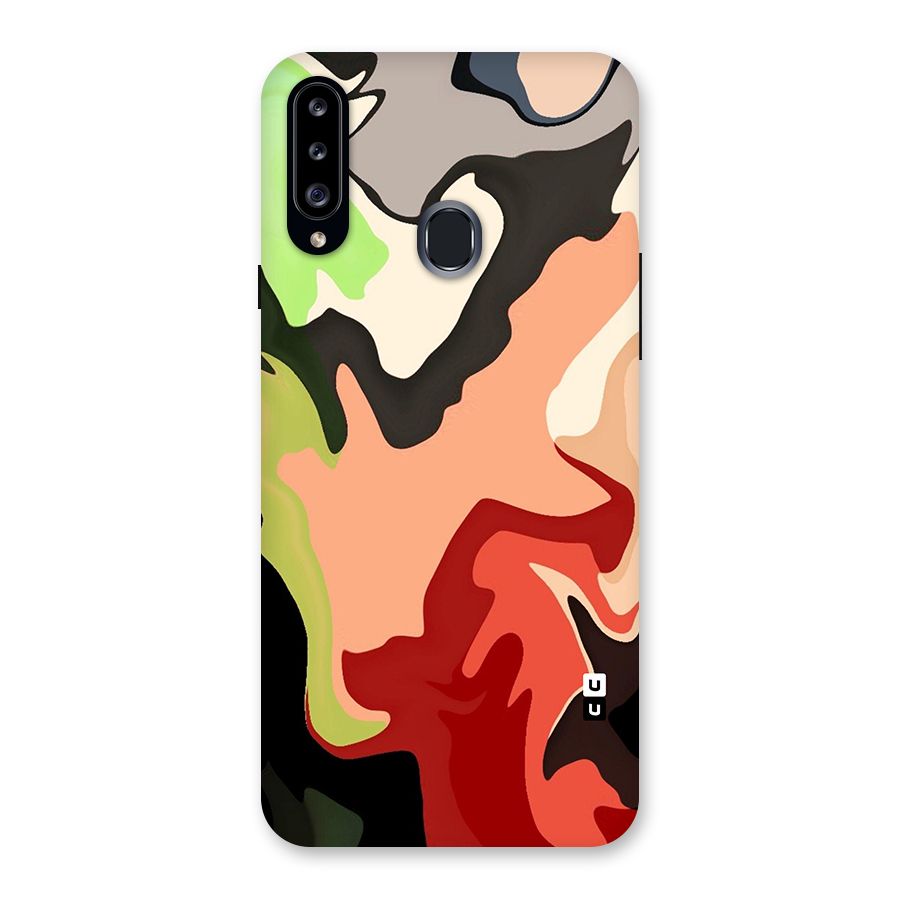 Geometric Abstract Acrylic Oil Pattern Art Back Case for Galaxy A20s