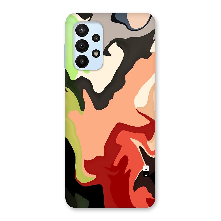 Geometric Abstract Acrylic Oil Pattern Art Back Case for Galaxy A23