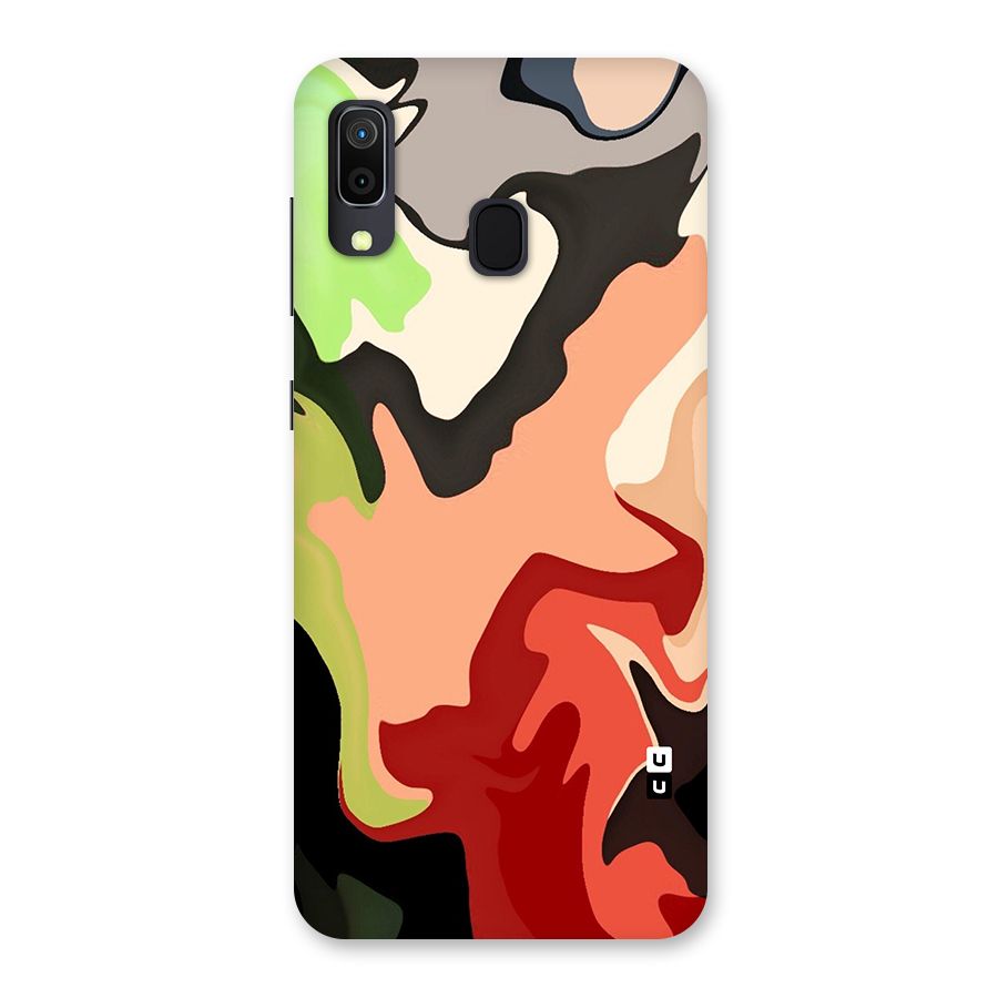 Geometric Abstract Acrylic Oil Pattern Art Back Case for Galaxy A30