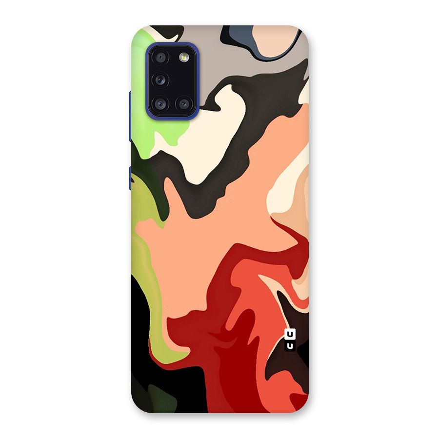 Geometric Abstract Acrylic Oil Pattern Art Back Case for Galaxy A31