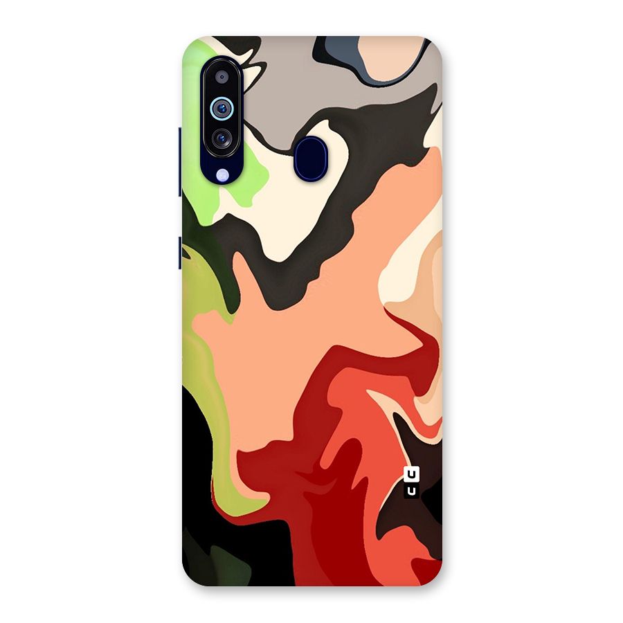 Geometric Abstract Acrylic Oil Pattern Art Back Case for Galaxy A60
