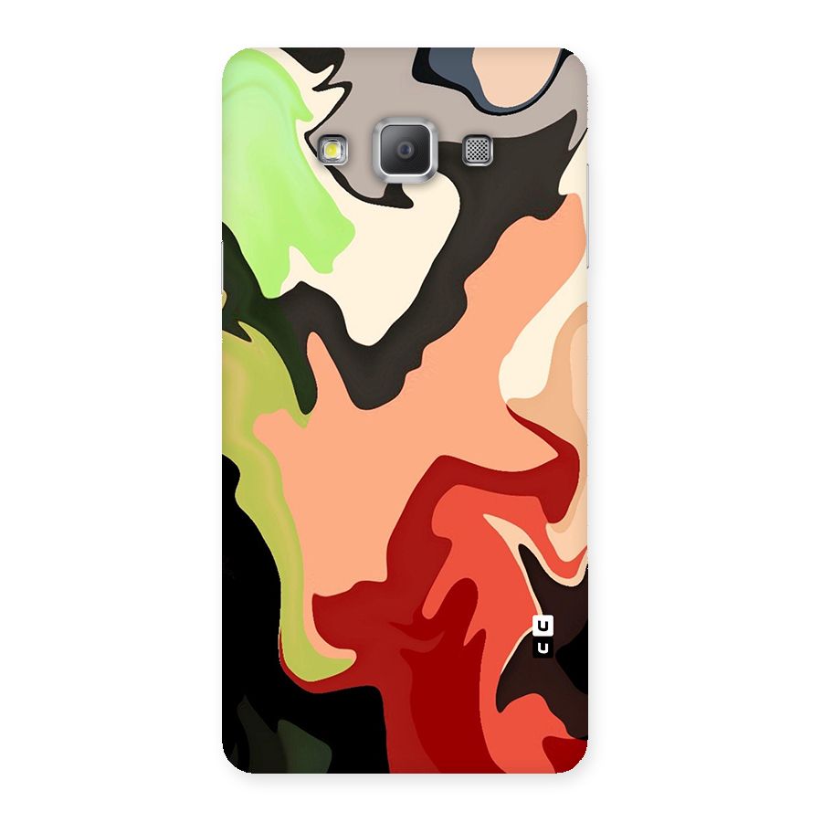 Geometric Abstract Acrylic Oil Pattern Art Back Case for Galaxy A7