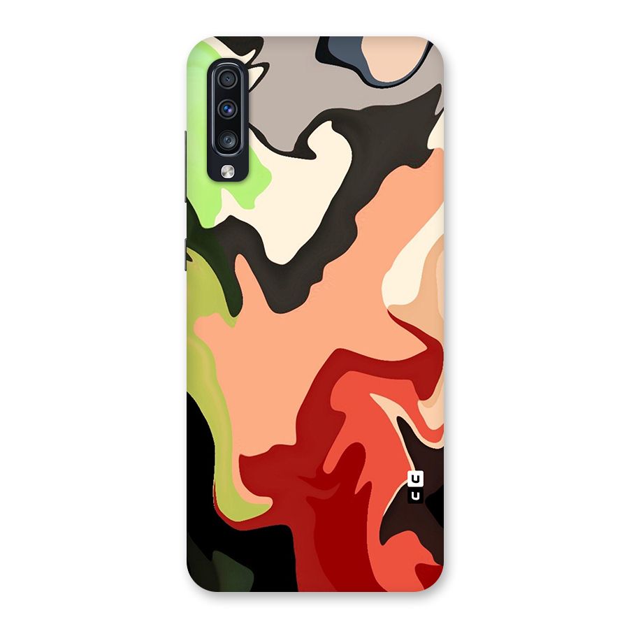 Geometric Abstract Acrylic Oil Pattern Art Back Case for Galaxy A70