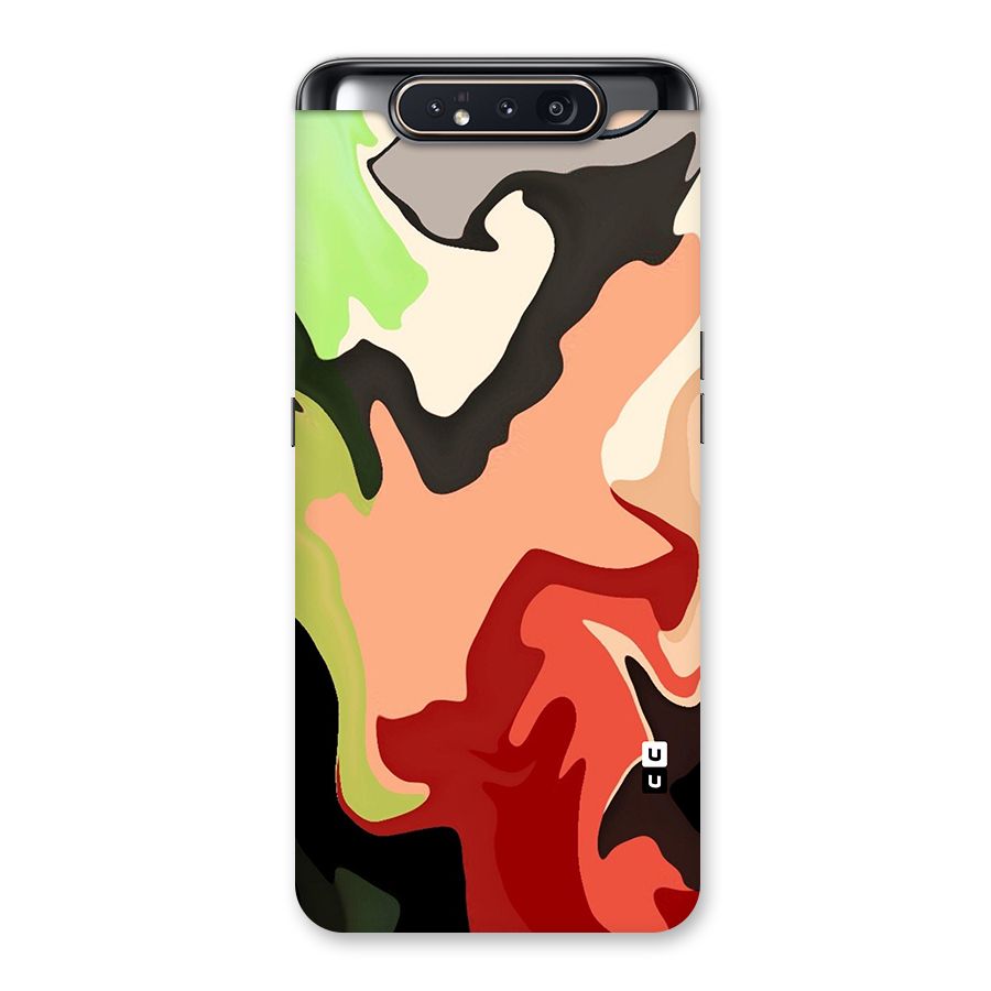 Geometric Abstract Acrylic Oil Pattern Art Back Case for Galaxy A80