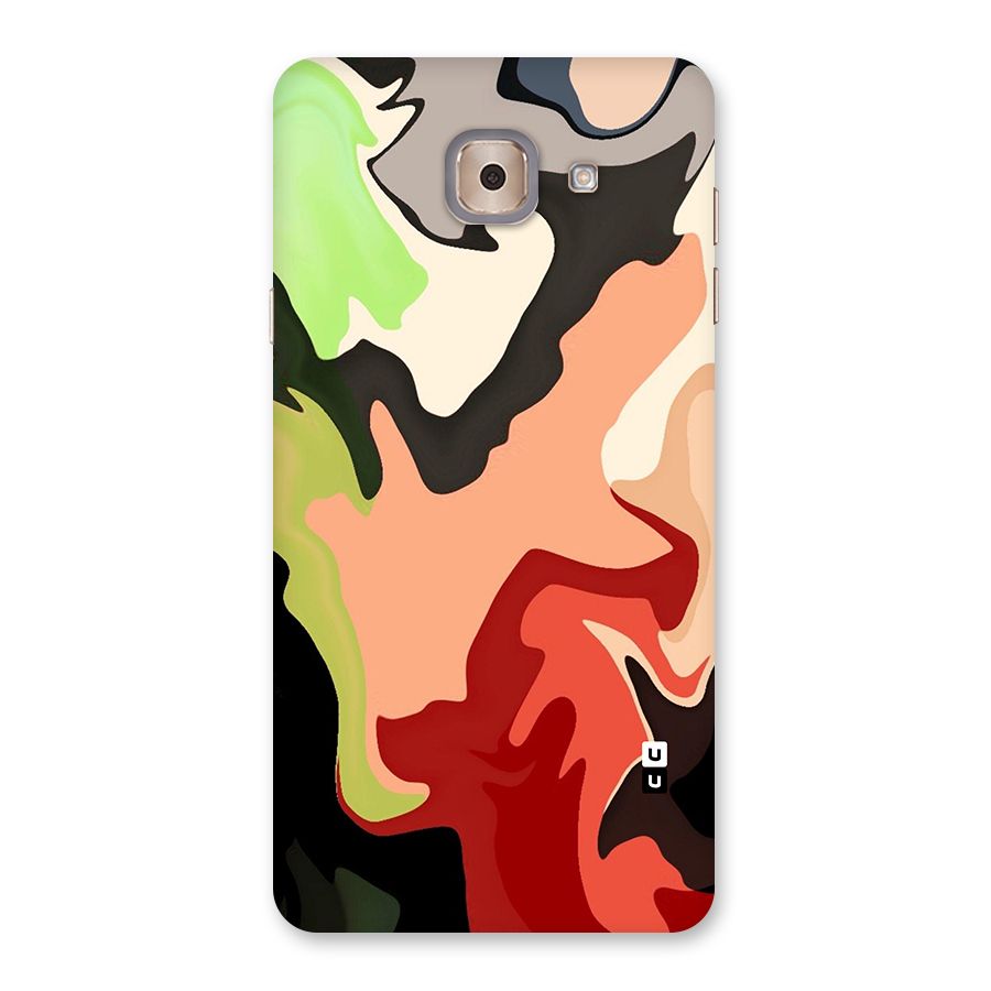 Geometric Abstract Acrylic Oil Pattern Art Back Case for Galaxy J7 Max