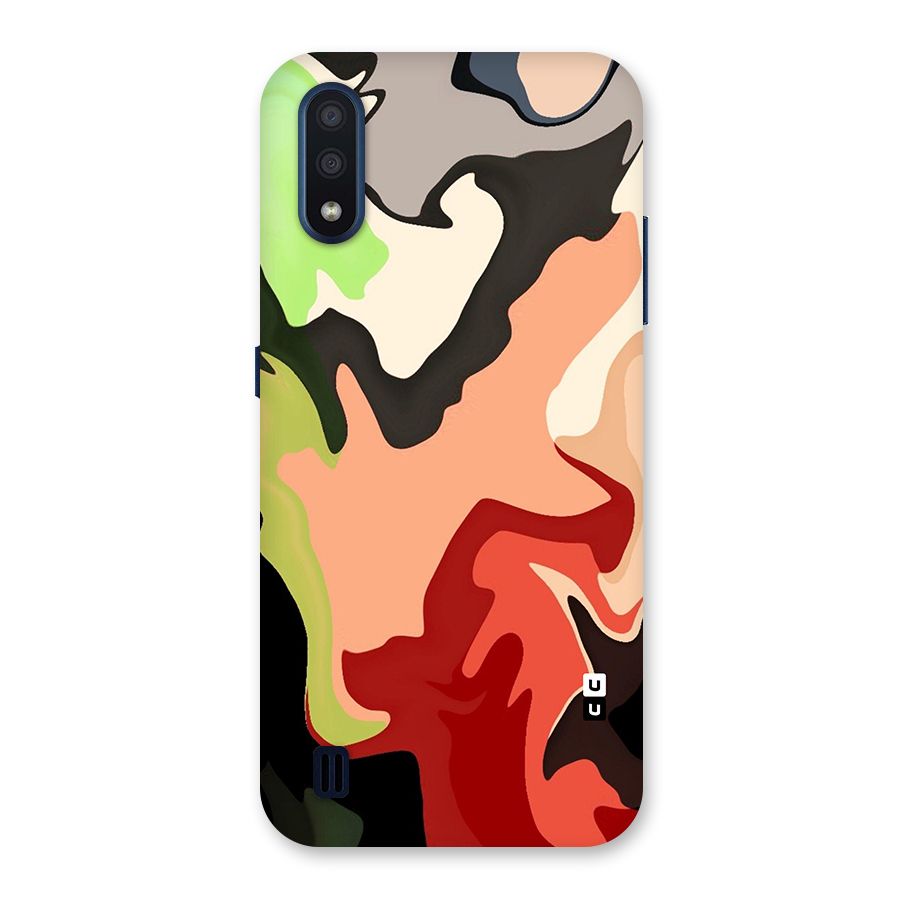 Geometric Abstract Acrylic Oil Pattern Art Back Case for Galaxy M01