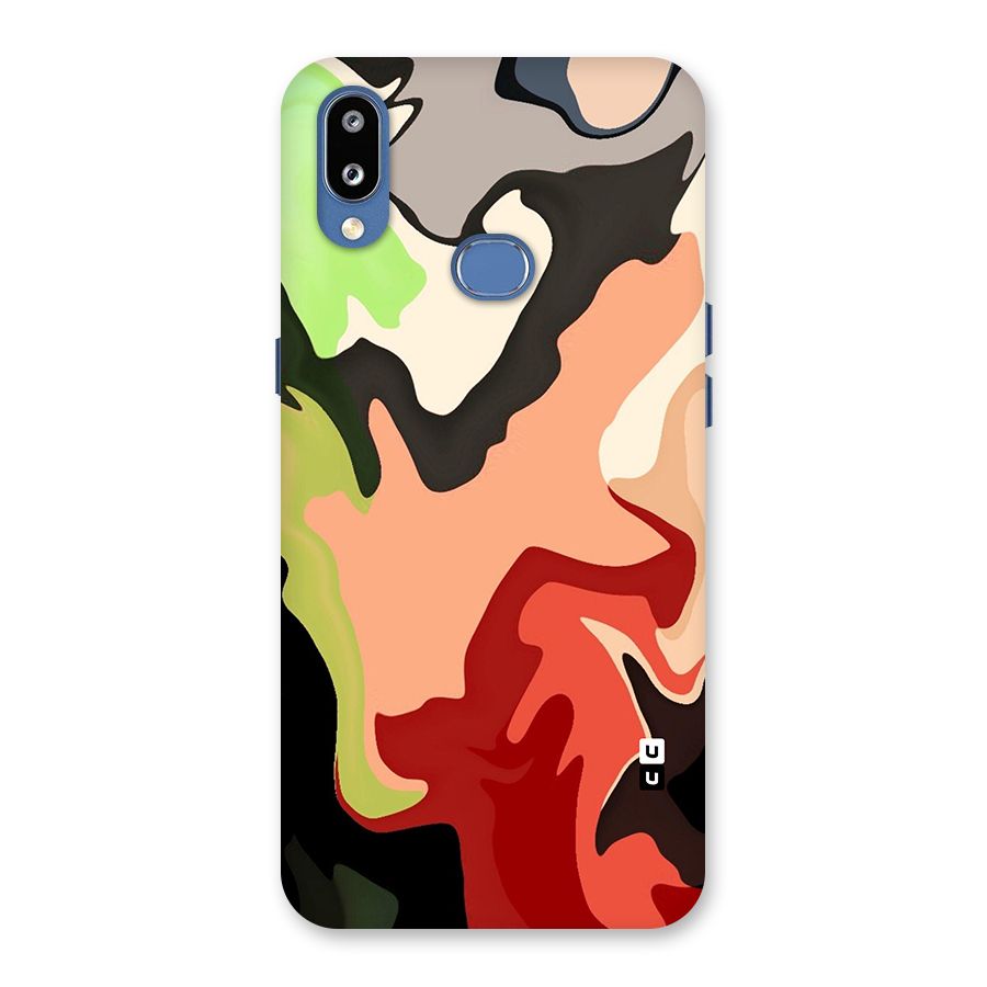 Geometric Abstract Acrylic Oil Pattern Art Back Case for Galaxy M01s