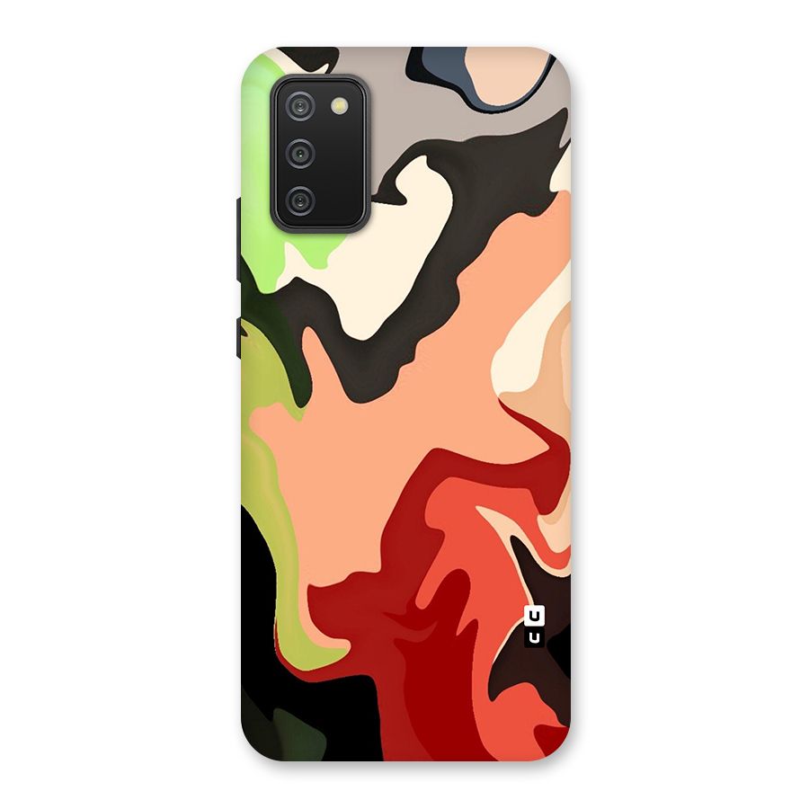 Geometric Abstract Acrylic Oil Pattern Art Back Case for Galaxy M02s