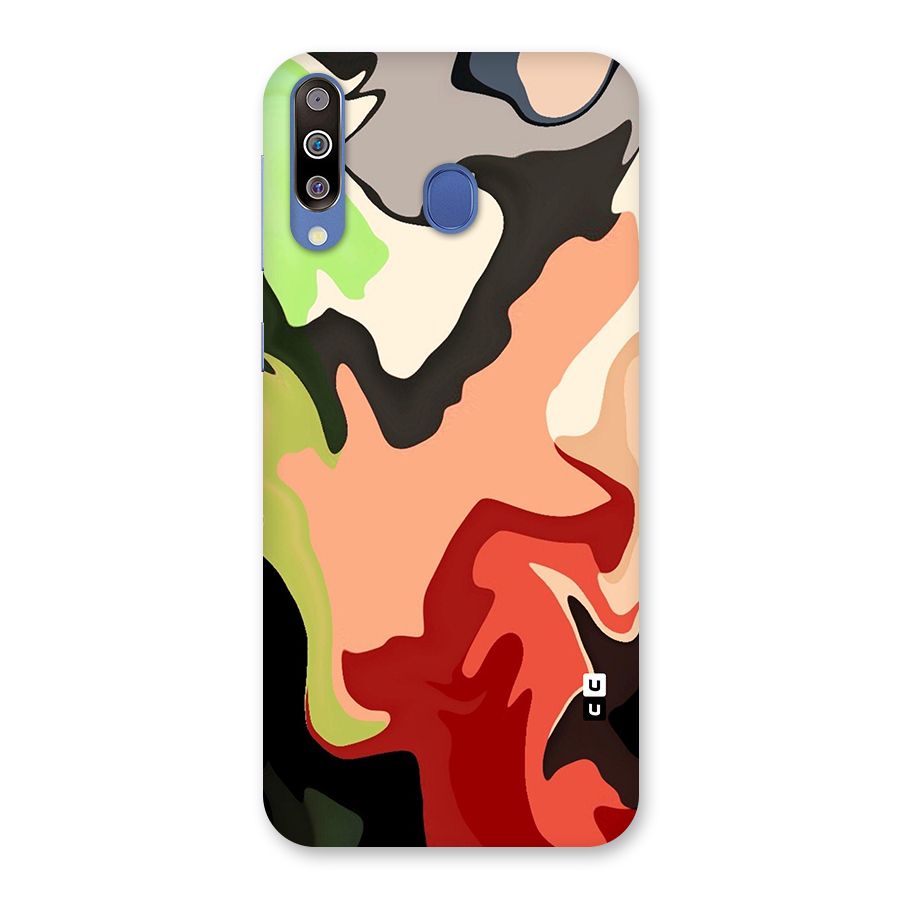 Geometric Abstract Acrylic Oil Pattern Art Back Case for Galaxy M30