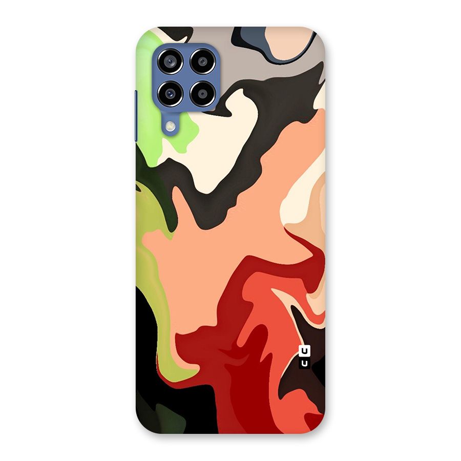 Geometric Abstract Acrylic Oil Pattern Art Back Case for Galaxy M53 5G