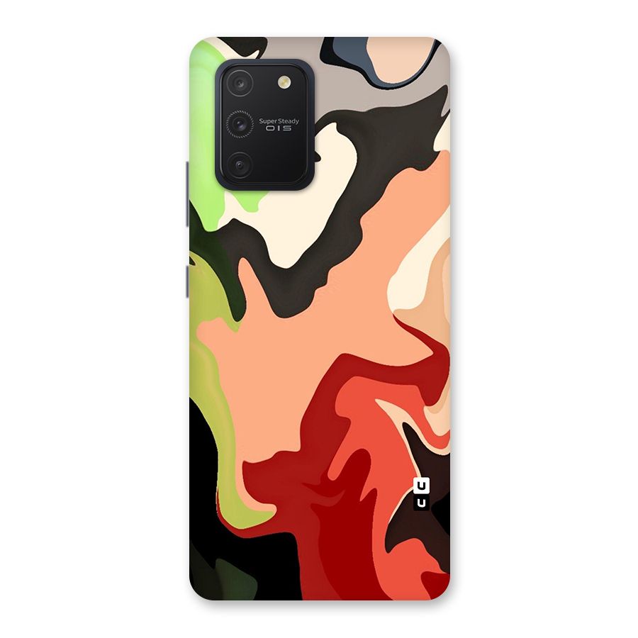 Geometric Abstract Acrylic Oil Pattern Art Back Case for Galaxy S10 Lite