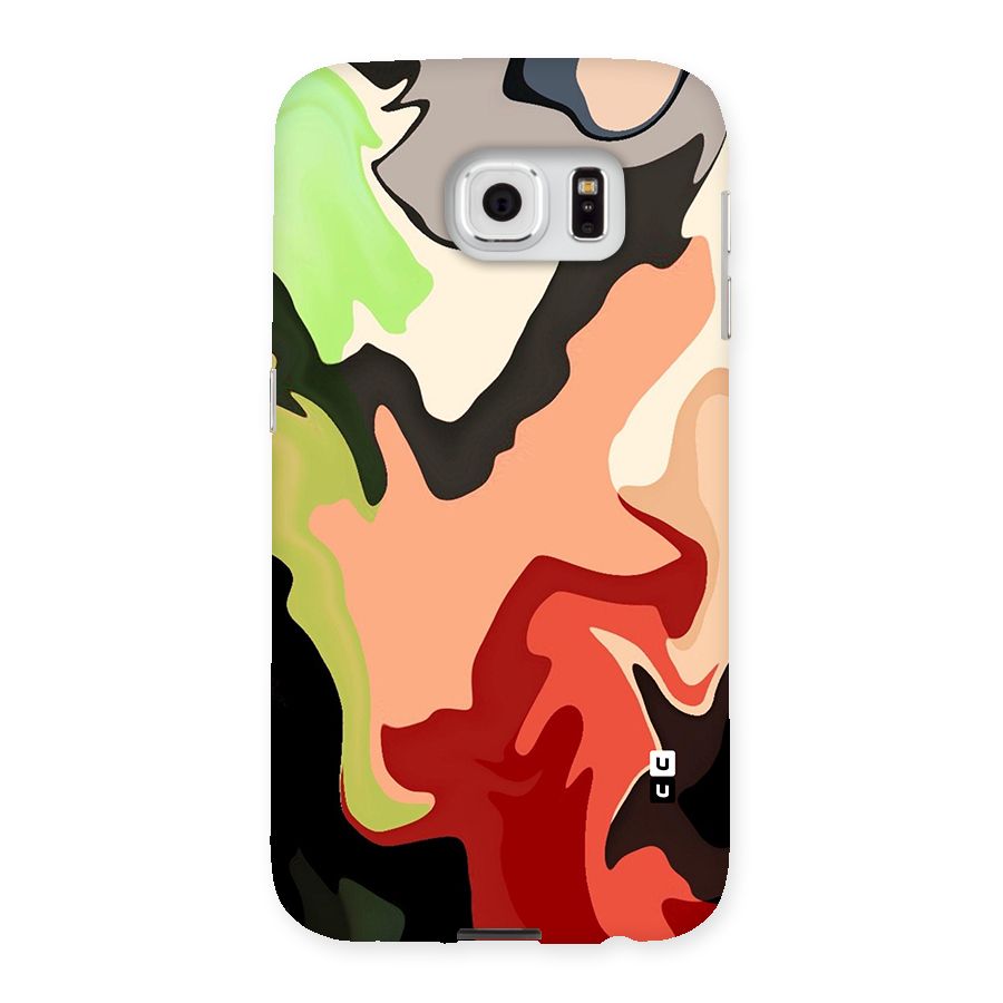 Geometric Abstract Acrylic Oil Pattern Art Back Case for Galaxy S6