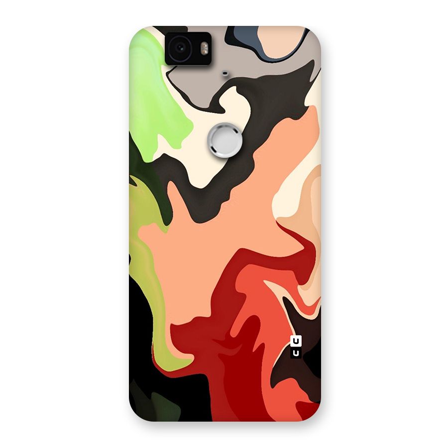 Geometric Abstract Acrylic Oil Pattern Art Back Case for Google Nexus 6P
