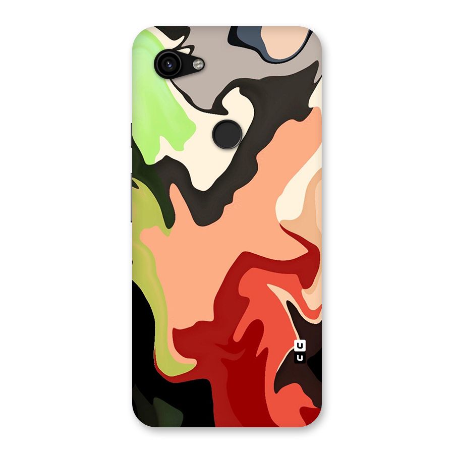 Geometric Abstract Acrylic Oil Pattern Art Back Case for Google Pixel 3a XL