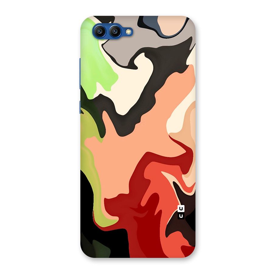 Geometric Abstract Acrylic Oil Pattern Art Back Case for Honor View 10