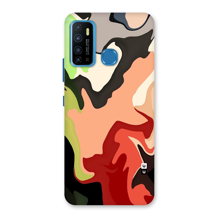 Geometric Abstract Acrylic Oil Pattern Art Back Case for Infinix Hot 9