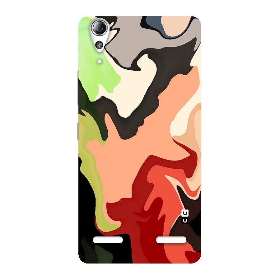 Geometric Abstract Acrylic Oil Pattern Art Back Case for Lenovo A6000