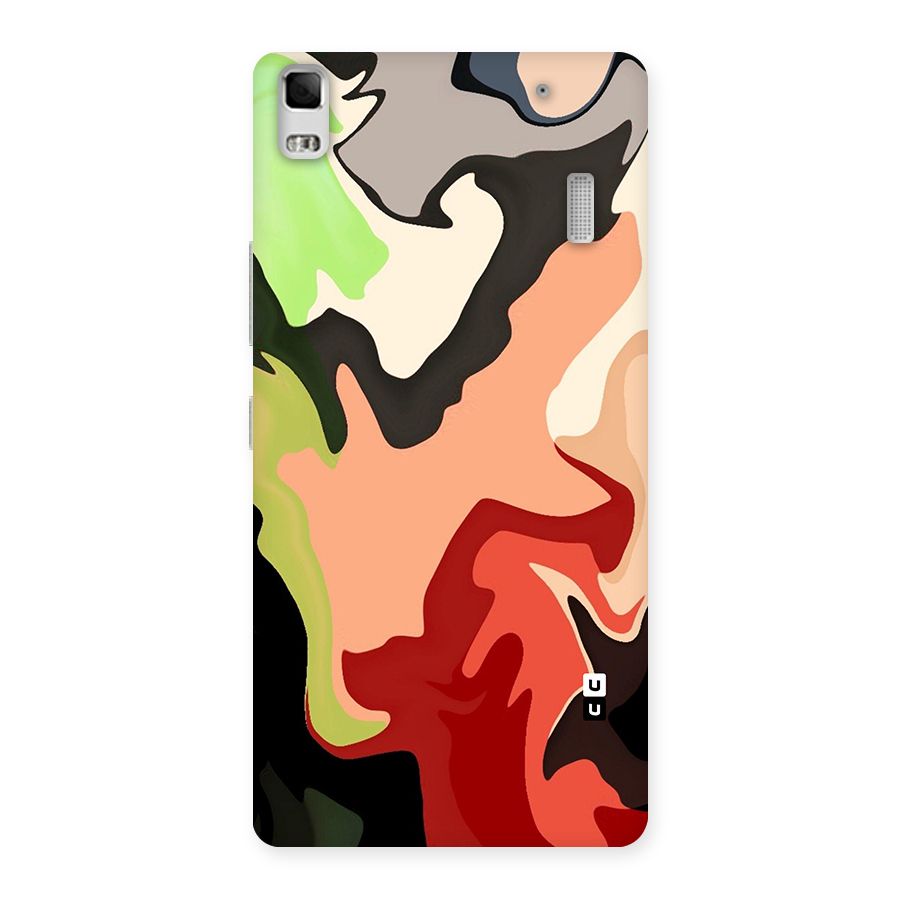 Geometric Abstract Acrylic Oil Pattern Art Back Case for Lenovo A7000