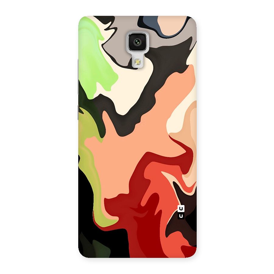 Geometric Abstract Acrylic Oil Pattern Art Back Case for Mi4