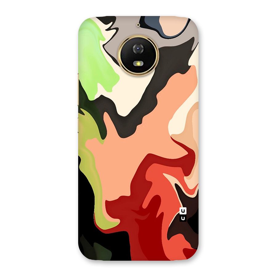 Geometric Abstract Acrylic Oil Pattern Art Back Case for Moto G5s