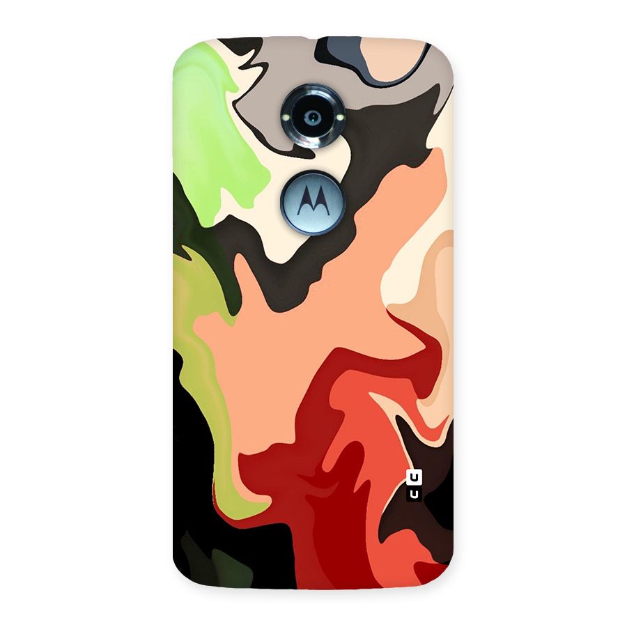 Geometric Abstract Acrylic Oil Pattern Art Back Case for Moto X2