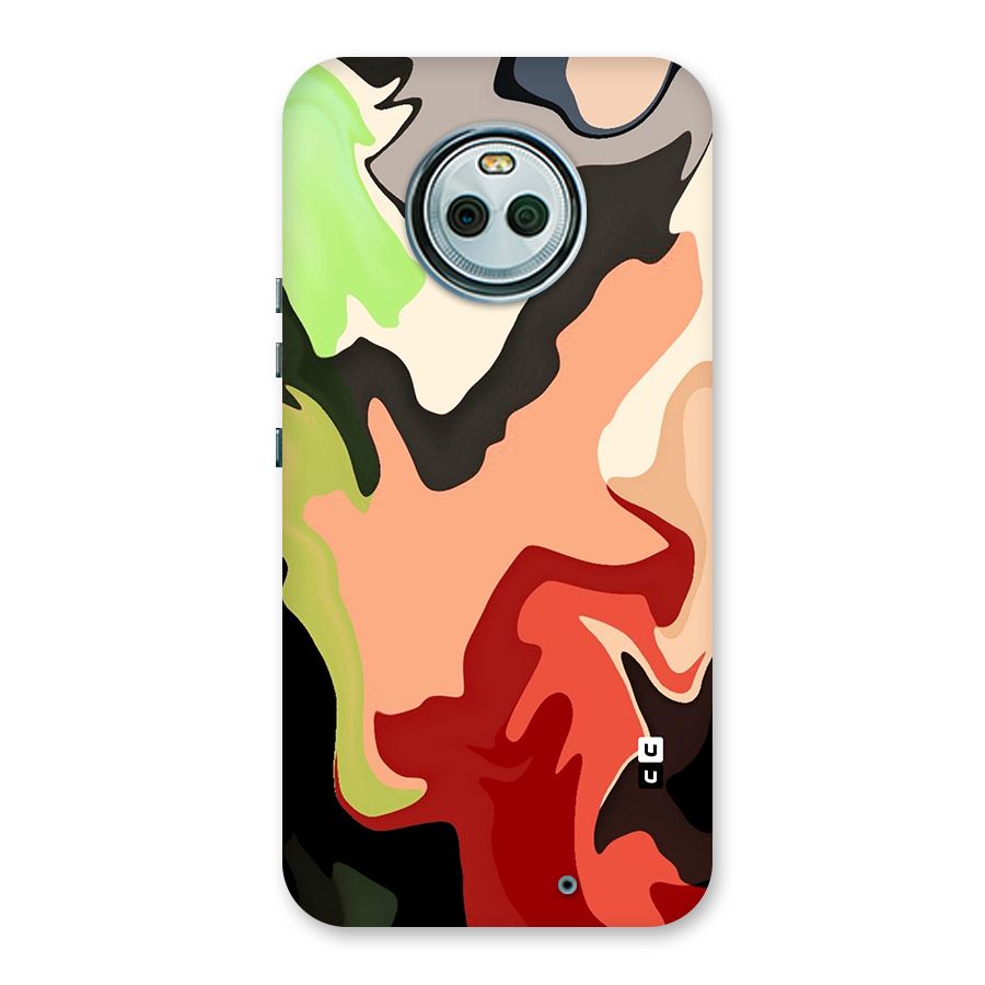 Geometric Abstract Acrylic Oil Pattern Art Back Case for Moto X4