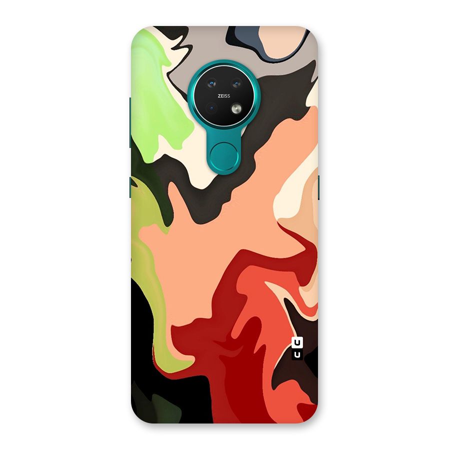 Geometric Abstract Acrylic Oil Pattern Art Back Case for Nokia 7.2