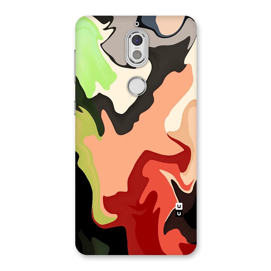 Geometric Abstract Acrylic Oil Pattern Art Back Case for Nokia 7