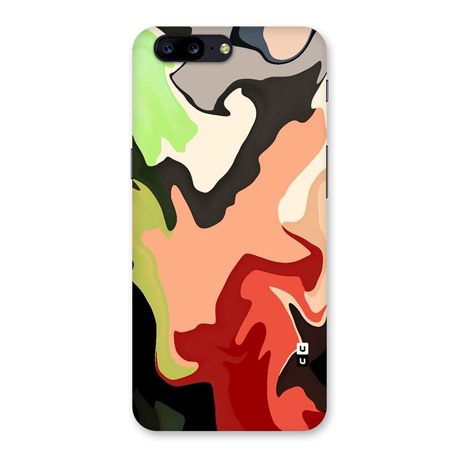 Geometric Abstract Acrylic Oil Pattern Art Back Case for OnePlus 5