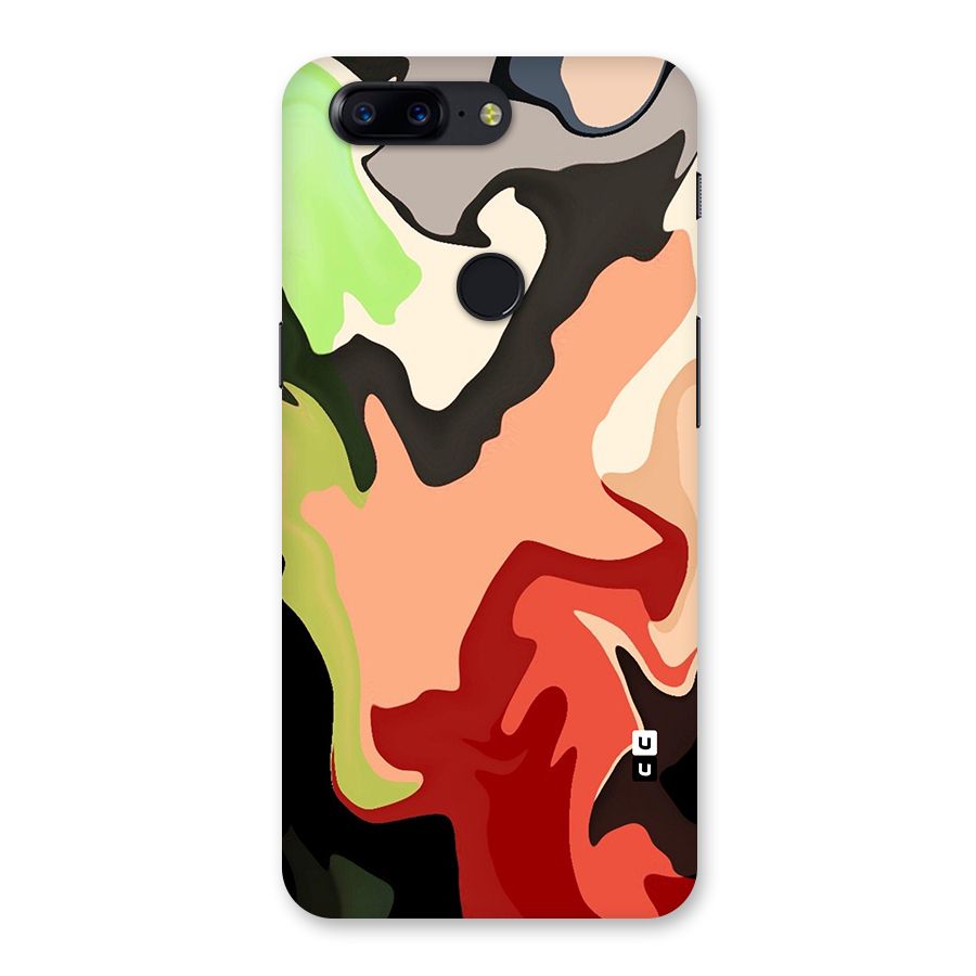 Geometric Abstract Acrylic Oil Pattern Art Back Case for OnePlus 5T
