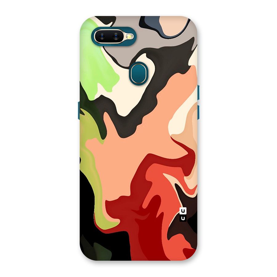 Geometric Abstract Acrylic Oil Pattern Art Back Case for Oppo A11k