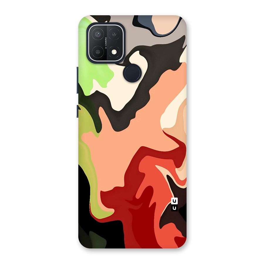 Geometric Abstract Acrylic Oil Pattern Art Back Case for Oppo A15