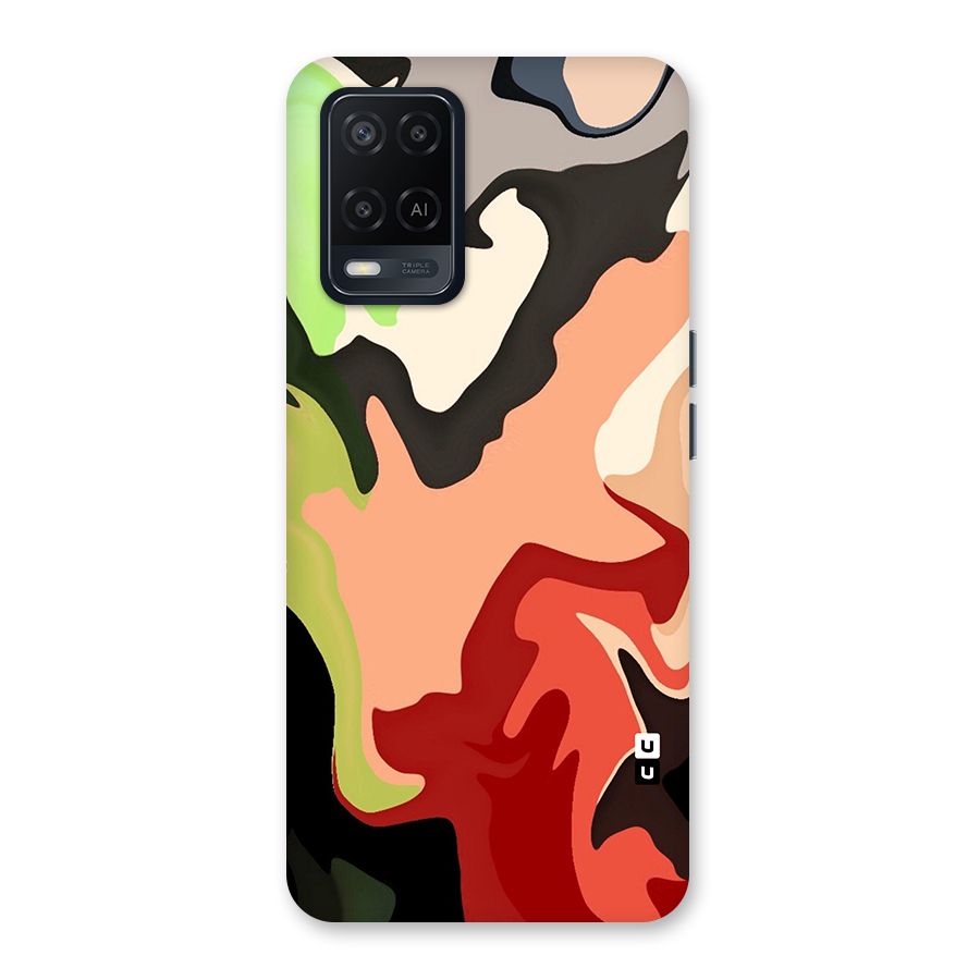 Geometric Abstract Acrylic Oil Pattern Art Back Case for Oppo A54