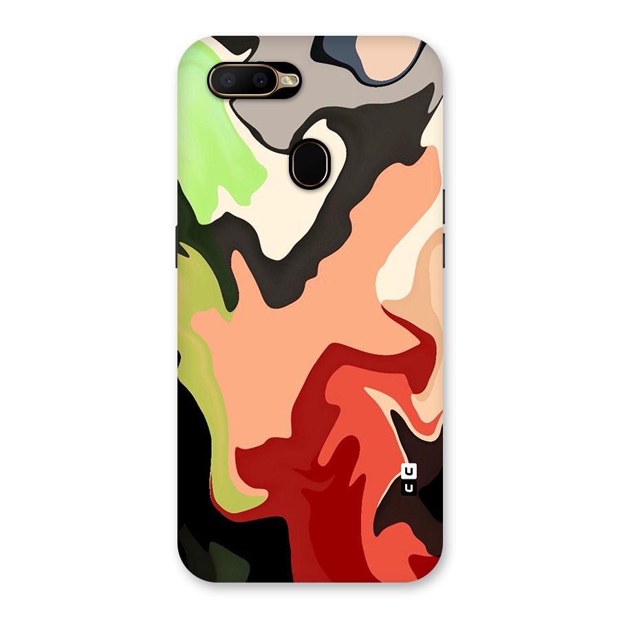 Geometric Abstract Acrylic Oil Pattern Art Back Case for Oppo A5s