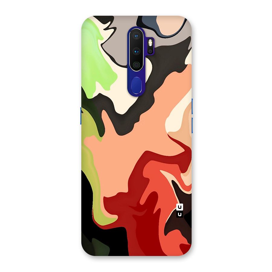 Geometric Abstract Acrylic Oil Pattern Art Back Case for Oppo A9 (2020)