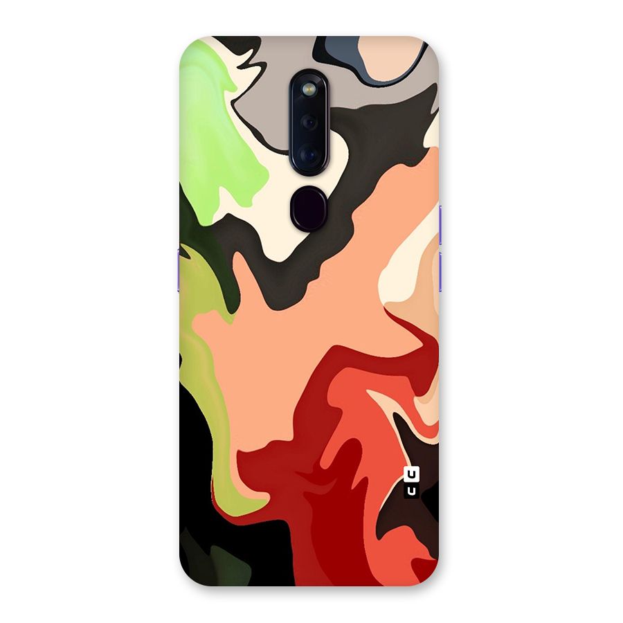 Geometric Abstract Acrylic Oil Pattern Art Back Case for Oppo F11 Pro