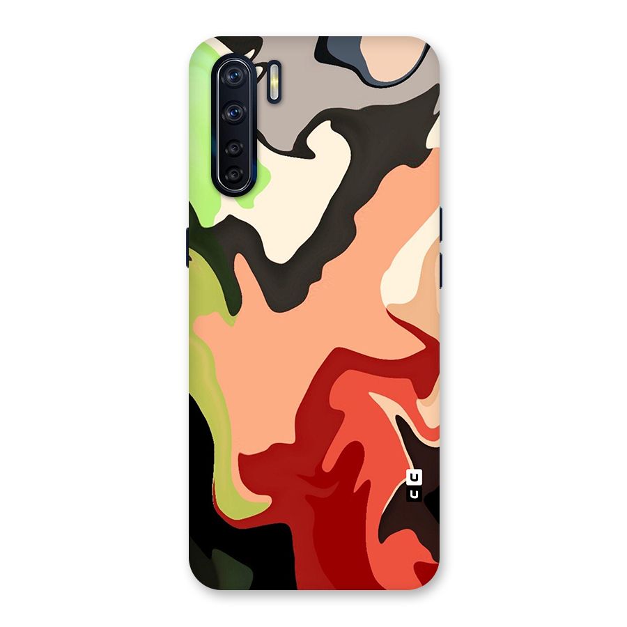 Geometric Abstract Acrylic Oil Pattern Art Back Case for Oppo F15