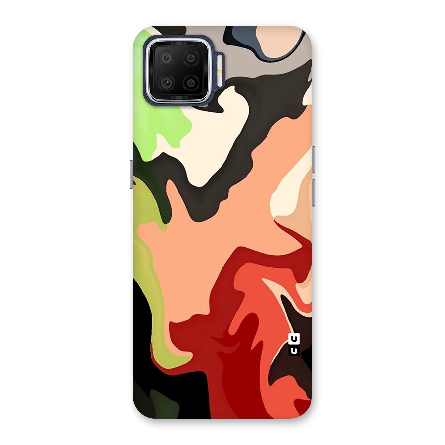 Geometric Abstract Acrylic Oil Pattern Art Back Case for Oppo F17